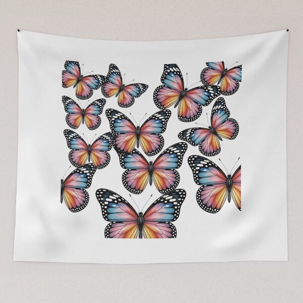 Item preview, Fluttering Butterflies Pattern designed and sold by artbywafa2025.