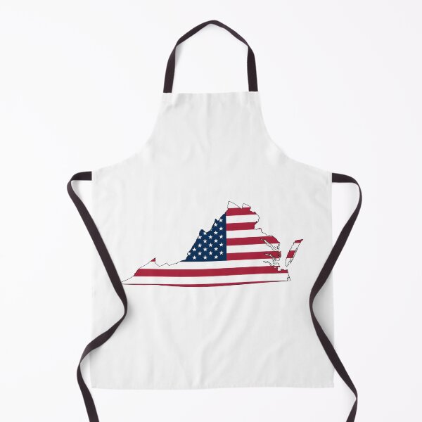 Item preview, Virginia Stars & Stripes State Silhouette – Distressed Americana designed and sold by Paper Drip.