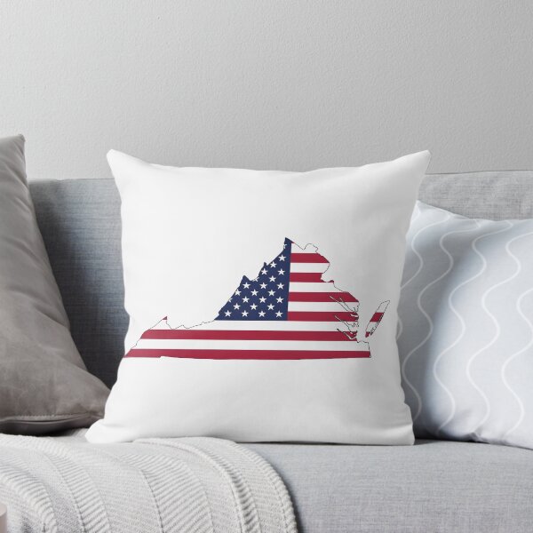 Item preview, Virginia Stars & Stripes State Silhouette – Distressed Americana designed and sold by Paper Drip.