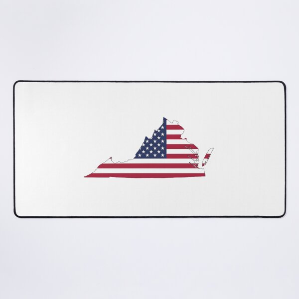 Item preview, Virginia Stars & Stripes State Silhouette – Distressed Americana designed and sold by Paper Drip.