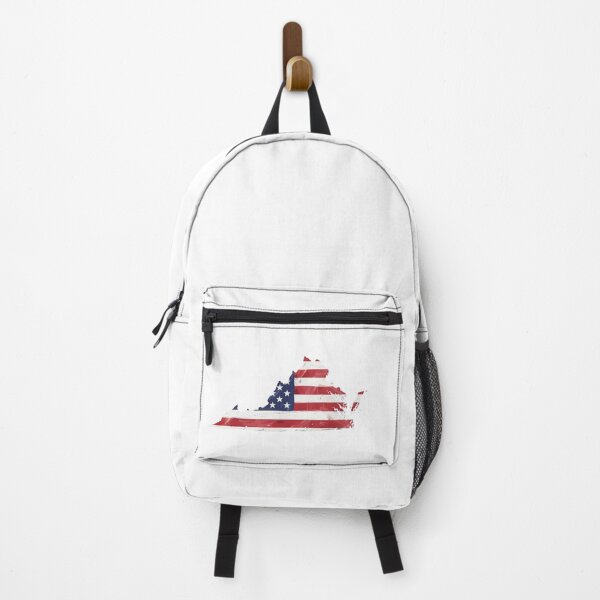 Item preview, Virginia Stars & Stripes State Silhouette – Distressed Americana designed and sold by Paper Drip.