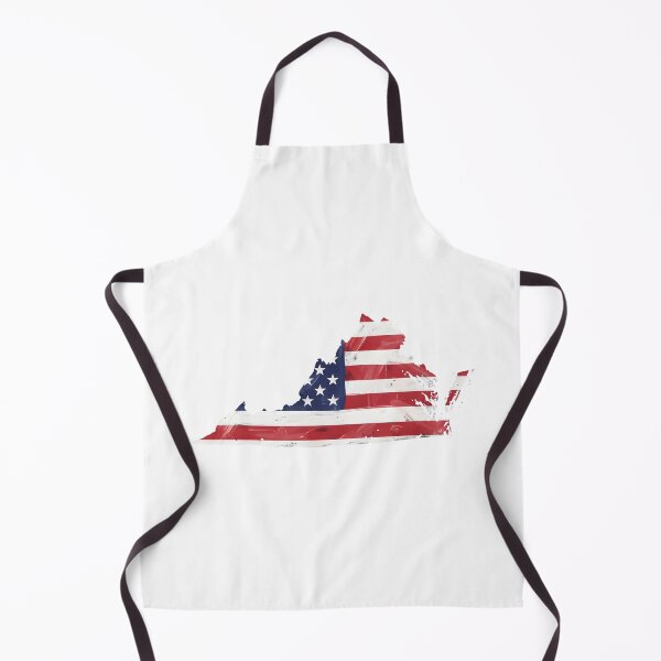 Item preview, Virginia Stars & Stripes State Silhouette – Distressed Americana designed and sold by Paper Drip.
