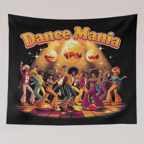 Item preview, Dance Mania Retro Disco designed and sold by Uglyandcute.