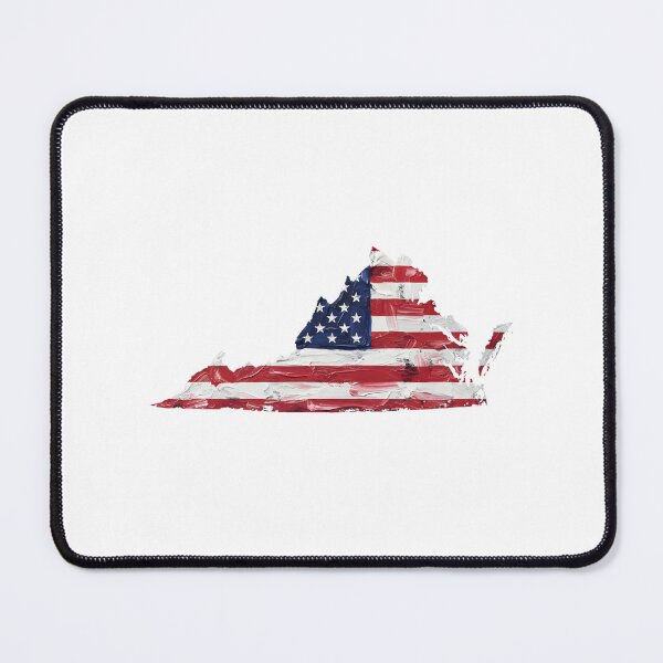 Item preview, Virginia Stars & Stripes State Silhouette – Distressed Americana designed and sold by Paper Drip.