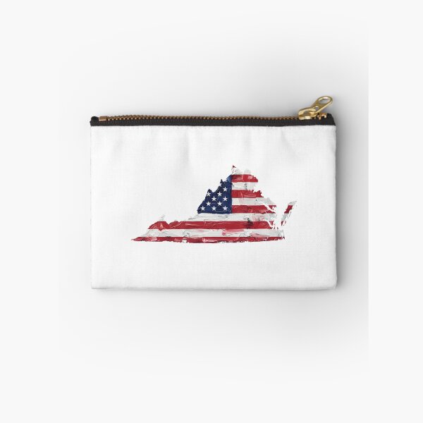 Item preview, Virginia Stars & Stripes State Silhouette – Distressed Americana designed and sold by Paper Drip.