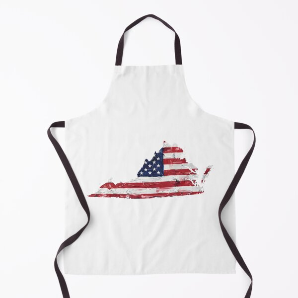 Item preview, Virginia Stars & Stripes State Silhouette – Distressed Americana designed and sold by Paper Drip.