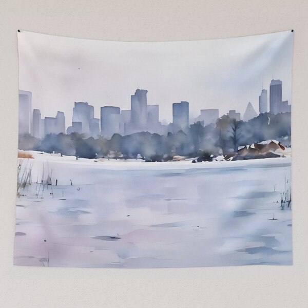Item preview, Reeds in the Snow designed and sold by RCWatercolours.