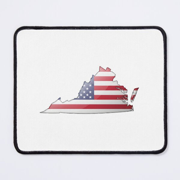 Item preview, Virginia Stars & Stripes State Silhouette – Distressed Americana designed and sold by Paper Drip.