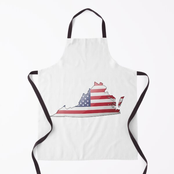 Item preview, Virginia Stars & Stripes State Silhouette – Distressed Americana designed and sold by Paper Drip.