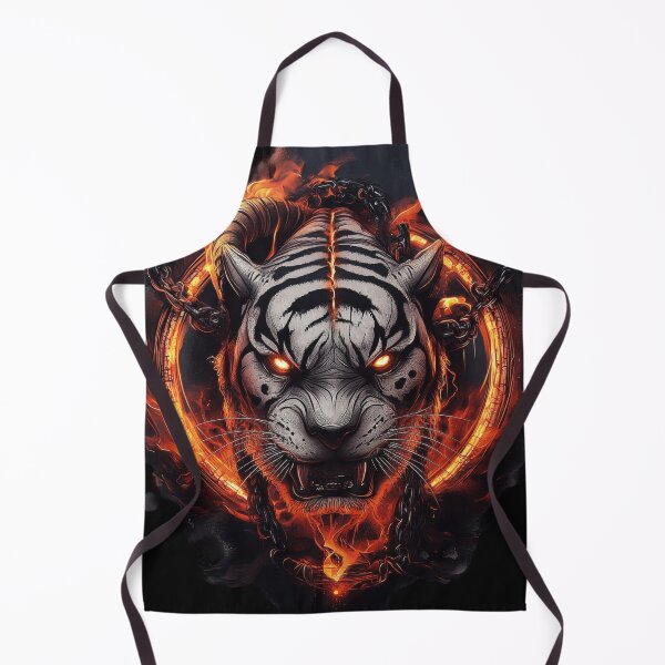 Item preview, Chained Flameborn White Tiger designed and sold by Daagath.
