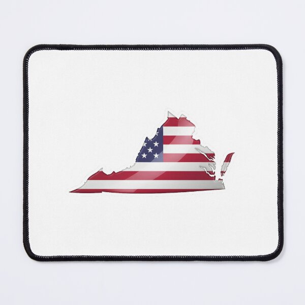 Item preview, Virginia Stars & Stripes State Silhouette – Distressed Americana designed and sold by Paper Drip.