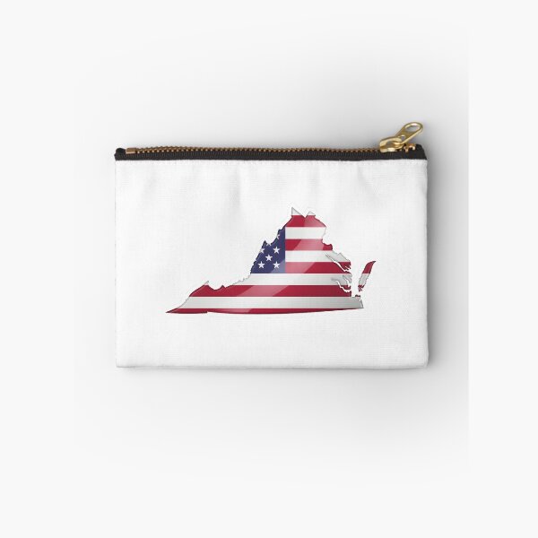 Item preview, Virginia Stars & Stripes State Silhouette – Distressed Americana designed and sold by Paper Drip.