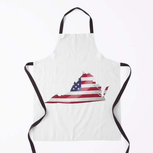 Item preview, Virginia Stars & Stripes State Silhouette – Distressed Americana designed and sold by Paper Drip.