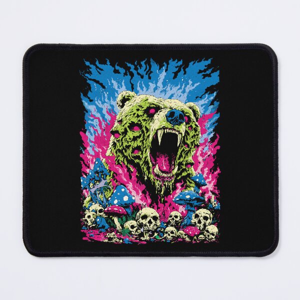 Item preview, Psychedelic Demon Bear – Surreal Horror Fantasy Art designed and sold by CRYPTIKOS STUDIOS.