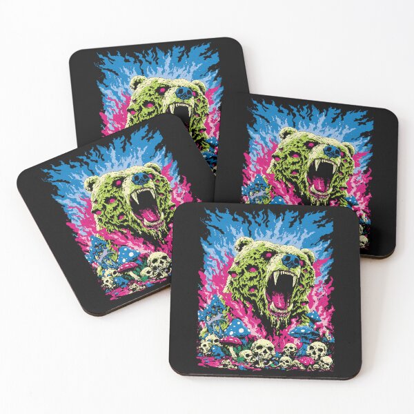 Item preview, Psychedelic Demon Bear – Surreal Horror Fantasy Art designed and sold by CRYPTIKOS STUDIOS.