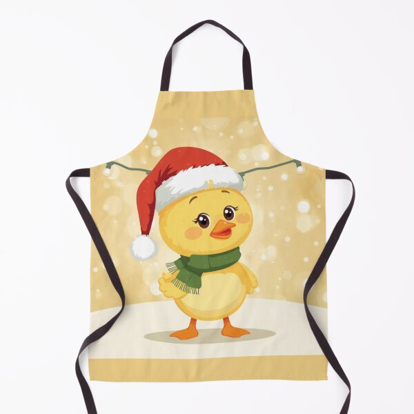 Item preview, Cute Festive Yellow Duck Wearing Santa Hat designed and sold by Nature's Palette.