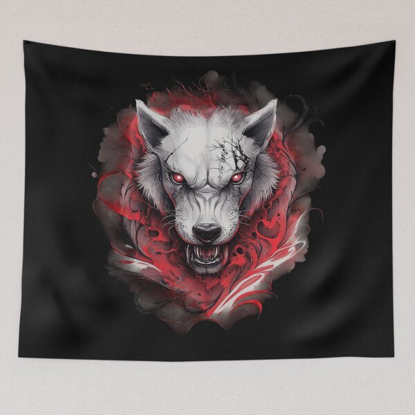 Item preview, Blood Howl White Wolf Rage designed and sold by Daagath.
