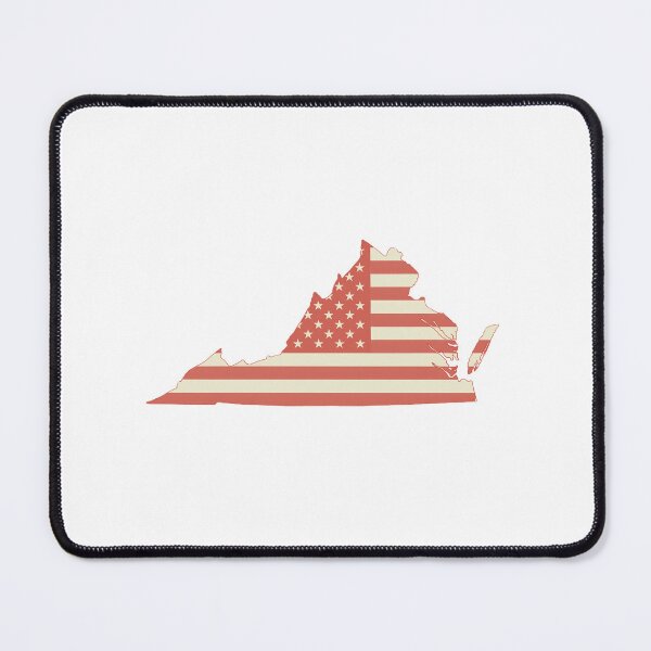 Item preview, Virginia USA Flag Silhouette – Stars and Stripes State Outline designed and sold by Paper Drip.