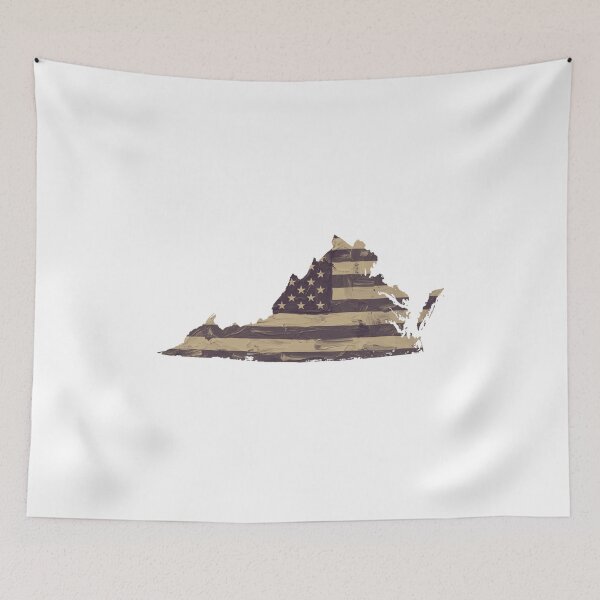 Item preview, Virginia State Vintage Stars & Stripes – Brown and Gold designed and sold by Paper Drip.