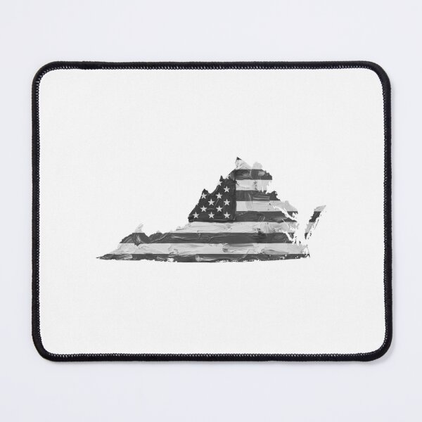Item preview, Virginia State Stars & Stripes Silhouette – Black and White designed and sold by Paper Drip.