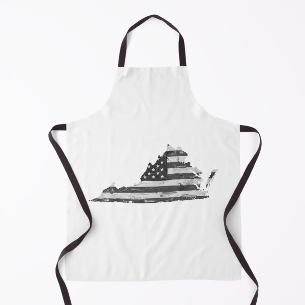 Item preview, Virginia State Stars & Stripes Silhouette – Black and White designed and sold by Paper Drip.