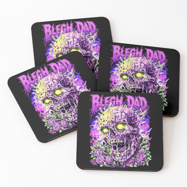 Item preview, Blegh Dad – Grotesque Skull with Roses Horror Art designed and sold by CRYPTIKOS STUDIOS.