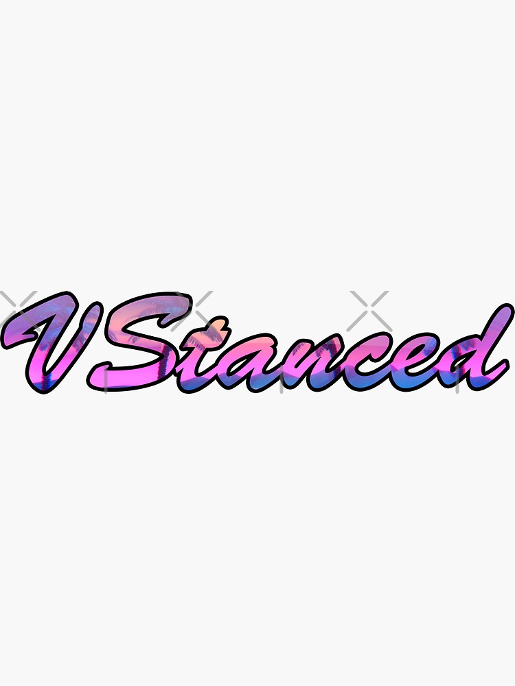 VStanced Retro Beach - Sticker by BBsOriginal