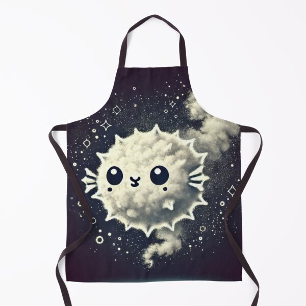 Item preview, Cute Space Pufferfish Kawaii Stardust Cloud designed and sold by BigBlueArt.