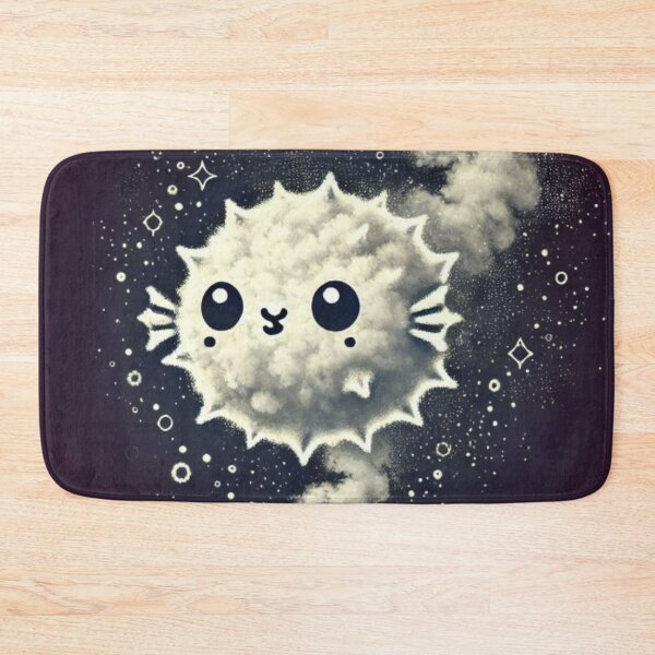 Item preview, Cute Space Pufferfish Kawaii Stardust Cloud designed and sold by BigBlueArt.