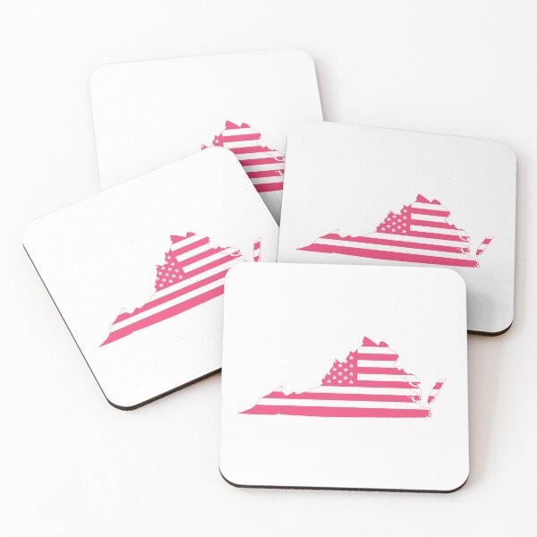 Item preview, Virginia USA Flag Silhouette – Stars and Stripes State Outline designed and sold by Paper Drip.
