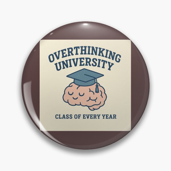 Item preview, Overthinking University – Funny Brain College Design designed and sold by Design-Curios.