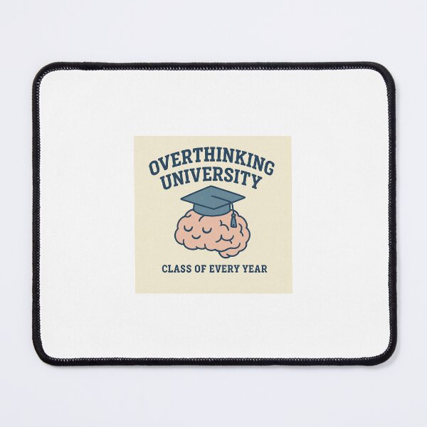 Item preview, Overthinking University – Funny Brain College Design designed and sold by Design-Curios.