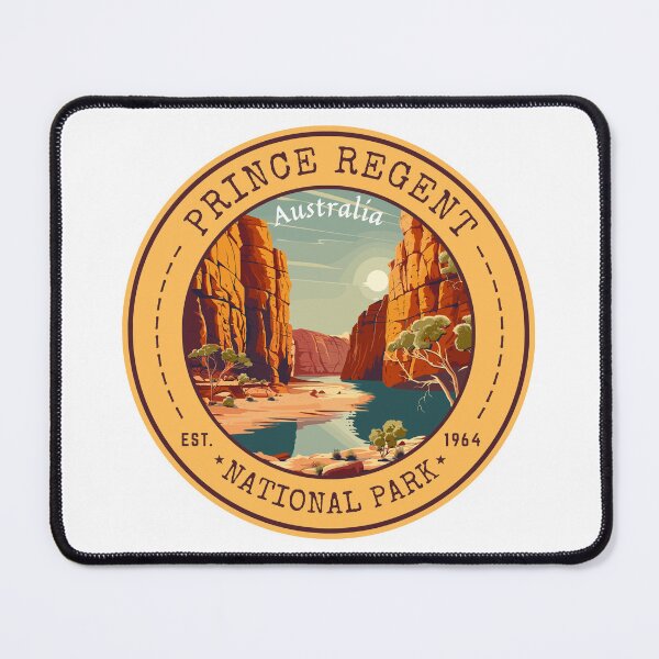 Item preview, Prince Regent National Park, Australia Vintage Travel Art Circle Emblem designed and sold by MaateoDesign.