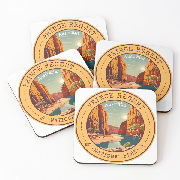 Item preview, Prince Regent National Park, Australia Vintage Travel Art Circle Emblem designed and sold by MaateoDesign.