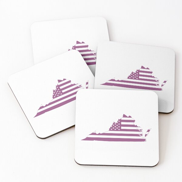 Item preview, Virginia USA Flag Silhouette – Stars and Stripes State Outline designed and sold by Paper Drip.
