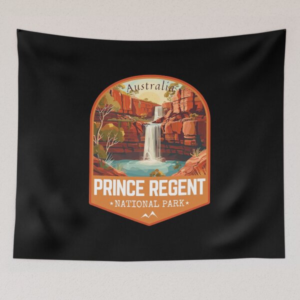 Item preview, Prince Regent National Park, Australia Retro Travel Art Emblem designed and sold by MaateoDesign.