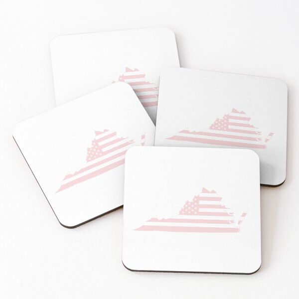 Item preview, Virginia USA Flag Silhouette – Stars and Stripes State Outline designed and sold by Paper Drip.