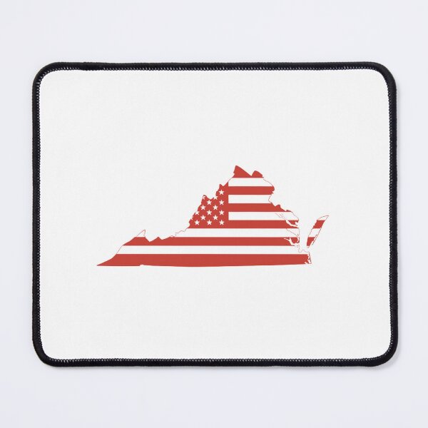Item preview, Virginia USA Flag Silhouette – Stars and Stripes State Outline designed and sold by Paper Drip.