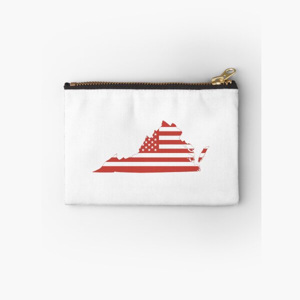 Item preview, Virginia USA Flag Silhouette – Stars and Stripes State Outline designed and sold by Paper Drip.