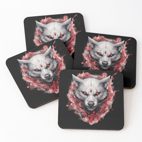 Item preview, Crimson Marked Spirit Wolf designed and sold by Daagath.