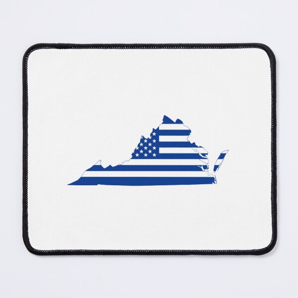 Item preview, Virginia USA Flag Silhouette – Stars and Stripes State Outline designed and sold by Paper Drip.