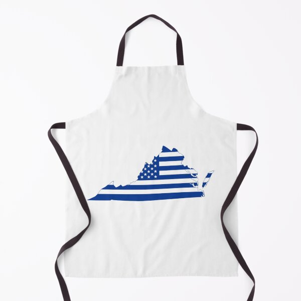 Item preview, Virginia USA Flag Silhouette – Stars and Stripes State Outline designed and sold by Paper Drip.