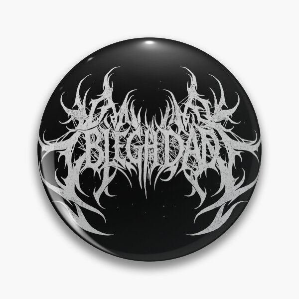 Item preview, Blegh Dad Logo – Symmetrical Flame-Like Metal Design designed and sold by CRYPTIKOS STUDIOS.