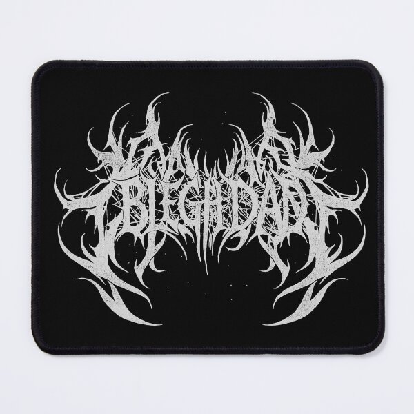 Item preview, Blegh Dad Logo – Symmetrical Flame-Like Metal Design designed and sold by CRYPTIKOS STUDIOS.