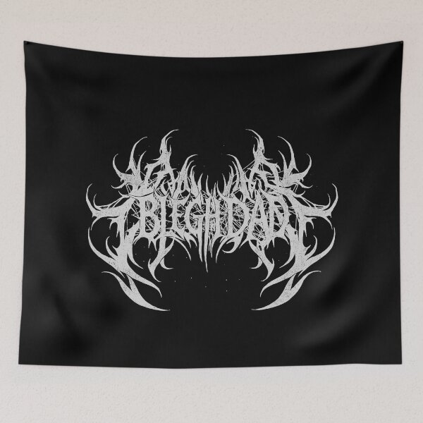 Item preview, Blegh Dad Logo – Symmetrical Flame-Like Metal Design designed and sold by CRYPTIKOS STUDIOS.