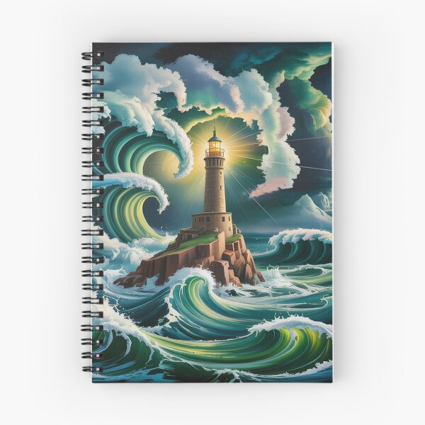 Item preview, A lonely lighthouse in the midst of a raging storm. designed and sold by Lilashakti ⭐️ ⭐️ ⭐️ ⭐️ ⭐️.
