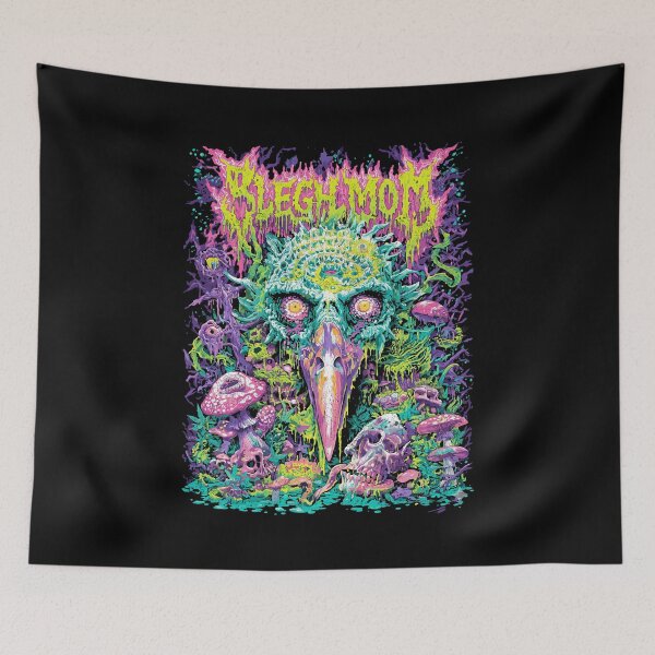 Item preview, Bhlegh Mom – Psychedelic Bird Skull Horror with Mushrooms and Slime designed and sold by CRYPTIKOS STUDIOS.