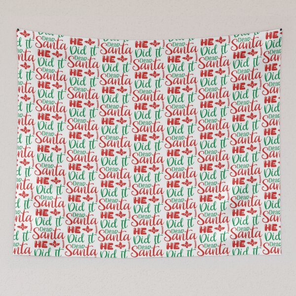 Item preview, Dear Santa He Did It - Funny Matching Family Naughty List Slogan designed and sold by FuzionRaptor.