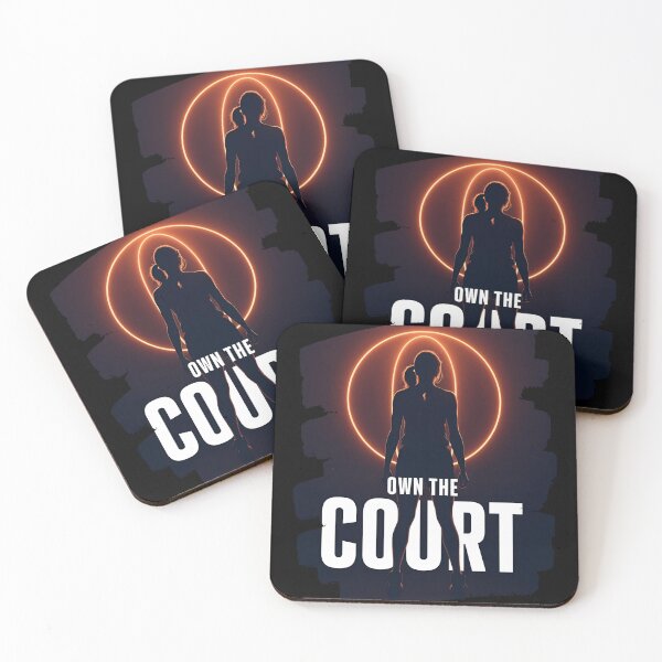 Item preview, Basketball Player silhouette standing tall text Own The Court 6 designed and sold by Neon G.