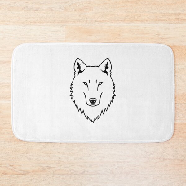 Item preview, Wolf Head Minimal Line Art designed and sold by mari0n980.